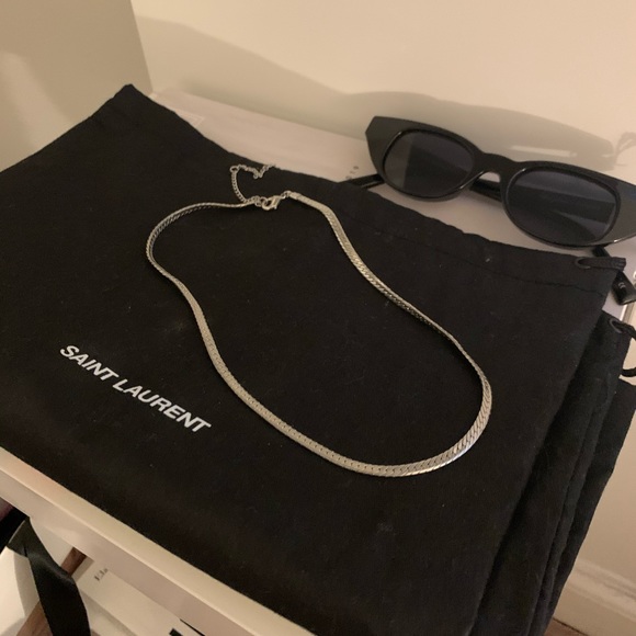 Small Snake Chain Silver Necklace - Picture 4 of 6